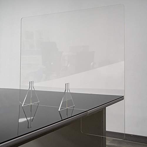 Mamparas separadoras oficinas, despachos, coworking y espacios de trabajo, colegios, academias, centros educativos. Mampara metacrilato transparente protección contagios Seattle 1