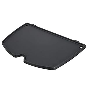 Denmay 6558 32 x 21.8cm Grill Onderdelen Gietijzer Koken Griddle Plaat voor Weber Q100 & Q1000 Serie Q120 & Q1200 Serie Gas Grills Vervangende Onderdelen Accessoires