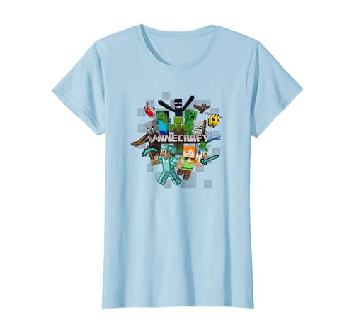 Minecraft Character Cluster Logo T-Shirt