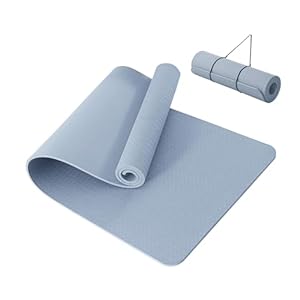 Good Nite Yoga Mat Thick 10 mm Exercise Mat TPE Yoga Mats For Women & Men Non-Slip Pilates Fitness Workout Gym Mats For Home Gyms Outdoor