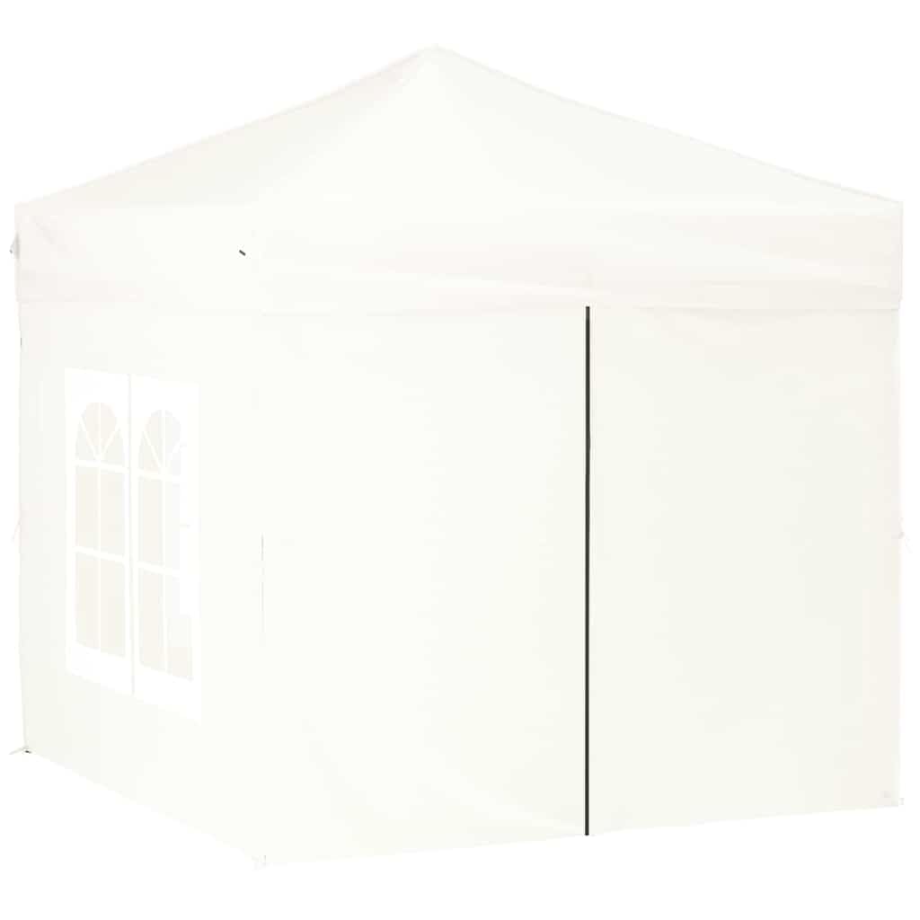 Carpa plegable para fiestas, 2 x 2 m, con paredes laterales, color