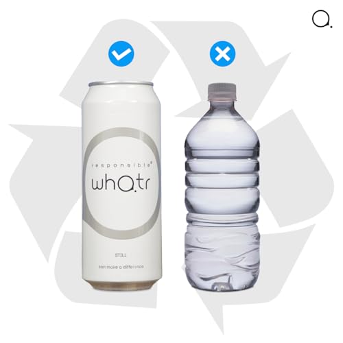 Image of RESPONSIBLE WHATR - SPRING WATER (24 X 500ML) Alkaline Still Water - pH 7.4, Natural Spring Water from the Himalayas, 500 ml (Pack of 24)