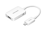 Samsung ET-H10FAUWESTA Micro USB to HDMI 1080P HDTV Adapter Cable for Samsung Galaxy S3/S4 and Note 2 - Retail Packaging - White