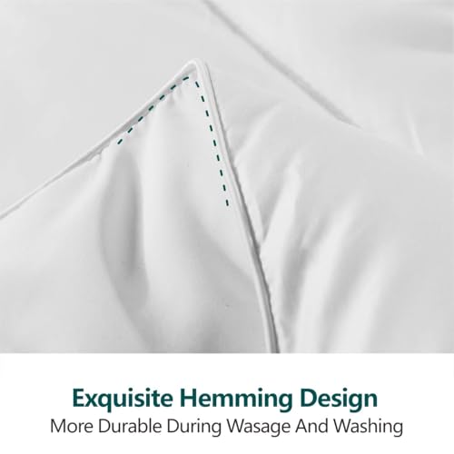 Image of Cozynight Soft Quilted Down Alternative Comforter All Season Lightweight Queen Size Comforter Duvet Insert -Hypoallergenic & Breathable & Machine Washable White Comforter Queen 88a€X92a€