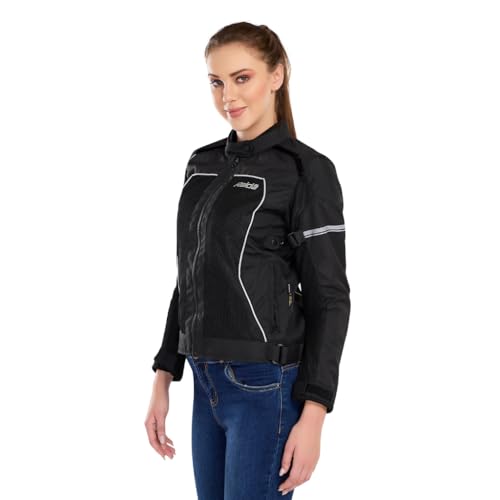 Image of Raida Empress Women's Riding Jacket | Level 2 CE Armour | Sleek, Feminine Fit | Lightweight & Protective | Made for Lady Riders | Ride in Style with Full Protection (XL, Black)