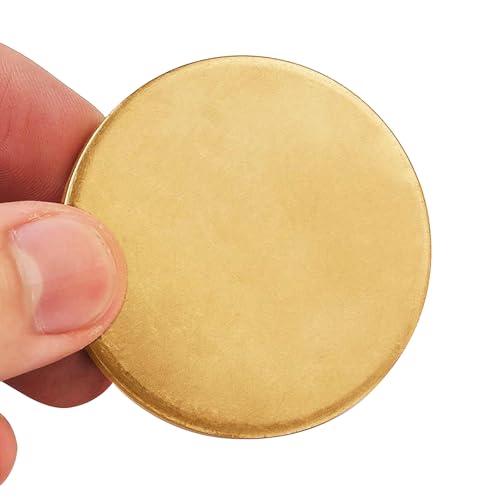 HMWOKPOT Brass Disc Round Metal Plate Sheet Diameter 50Mm 100Mm 150Mm 200Mm 250Mm 300Mm Solid Copper Mechanical,300mm
