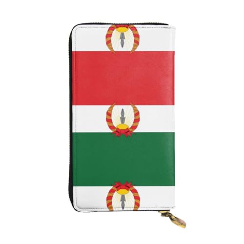 Pochette longue à drapeau de Mahabad : portefeuille zippé et porte-cartes élégant pour le quotidien