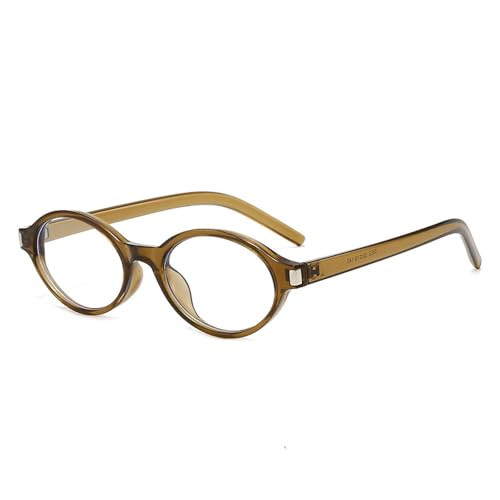 Lunettes de soleil ovales femmes UV400 rétro punk motif léopard bleu style vintage y2k