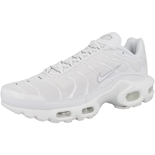 Nike Air Max Plus Womens Running Shoes, White/White-Pure Platinum, 6.5 M US4
