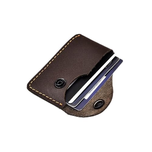 Leather Mens Bifold Wallet RFID Blocking Slim