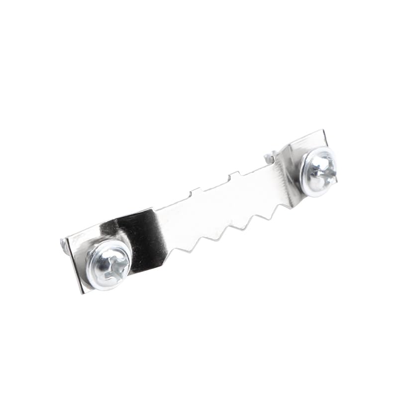 Image of 100pcs Sliver Sawtooth Picture Frame Hanger Canvas Picture Frame Hanging Hooks with Screws Sawtooth Hangers Hardware Tools