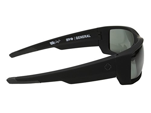 Spy Optic General Sunglasses Matte Black with Grey Green Polarized Lens + Hard Case3