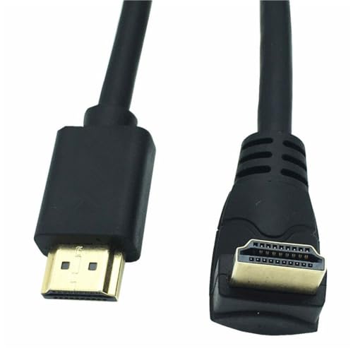 Cable 4K HDTV 2.0 macho hembra con codo de 90 grados y soporte 3D