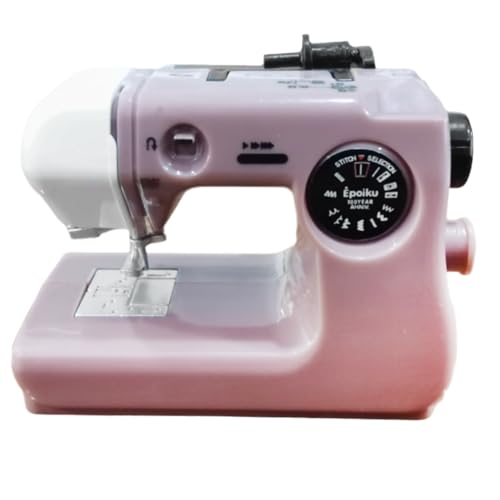 SAROAD Máquina de Coser Portátil de Plástico Rosa/Azul/Rojo, Accesorios de Costura para el Hogar, Manualidades, Minimáquina de Coser Eléctrica C