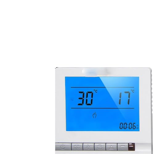 DDRROJFRS De calefacción por suelo radiante eléctrico, instalación geotérmica de suelo radiante for el hogar, cable de línea directa de fibra de carbono, termostato(Floor heating temperature control)