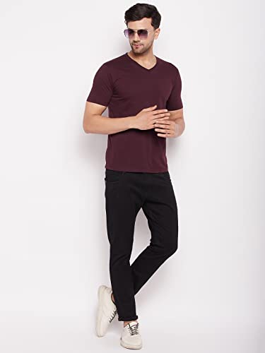 Image of Orewa Men Men's Solid Regular Fit T-Shirt