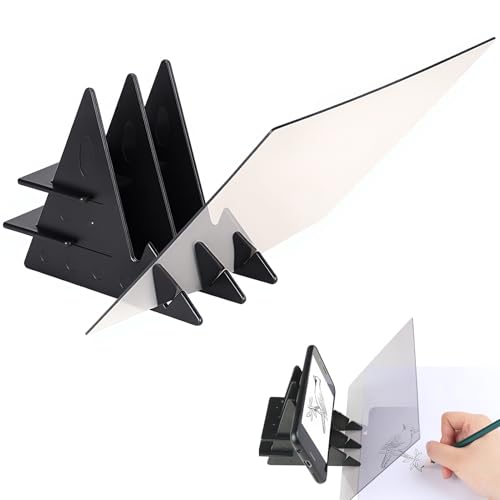 Zeichenprojektor Handy 13,5 x 20 cm, Projektor Optisches Zeichenbrett mit Acrylplatte, Zeichenprojektor Zeichenbrett Handy für Tablets, Zeichnen Lernen, Sketch Drawing Board für Kreative und Einsteige