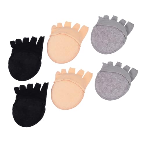 TOVINANNA 3pairs Fashionable Five-Toe Socks of Invisible Breathable Comfortable Cotton Socks for Men Women for Running Canvas High-Heel Shoes Unique Split Toe Design for Enhanced Flexibility