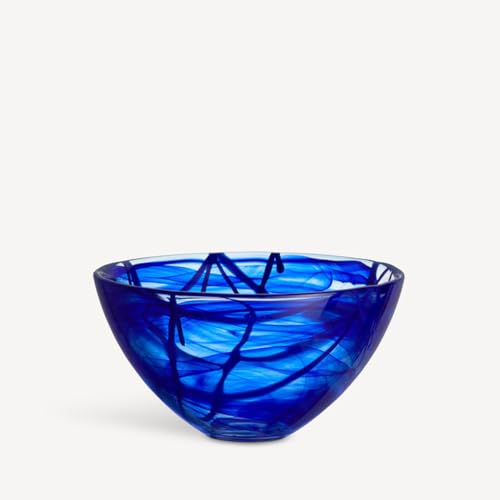 Kosta Boda - Contrast Bowl Medium Blue/Blue 10 - 23 cm