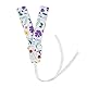No-Slip Nebulizer Kopfband für Cool Mist Inhalator Secure Adjustable Mask Strap Maskenhalter für Kinder Kinder Nebulizer Maske Zubehör Kopfbänder (Florales Muster)