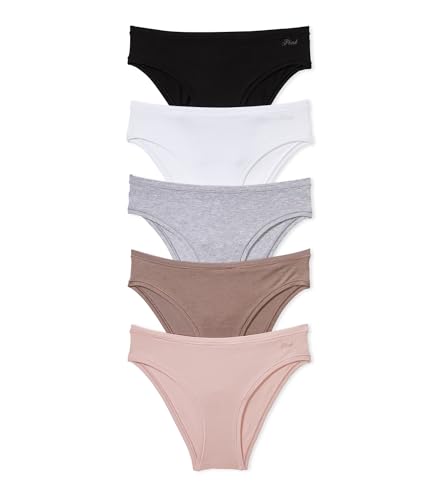 Victoria's Secret PINK   Ropa interior de algodón para mujer, bragas para mujer (XS XL), Primavera básica, Large