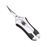  FYTO Snip Curved Pro • Leichte und präzise Trimm- und Ernteschere • Gebogene Klingen • Rostfreier Edelstahl • inkl. Ersatzfeder • 67g • 16,7cm