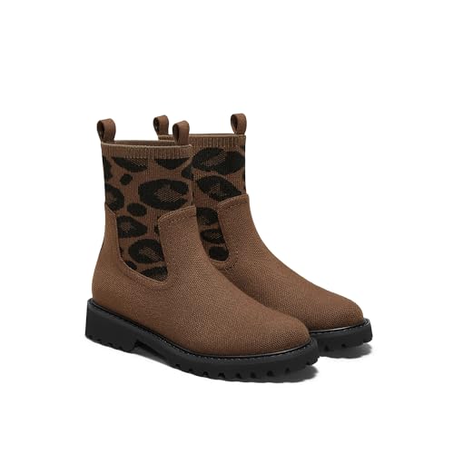 VIVAIA Flora Women's Wool Ankle Boots, Round Toe Lug Sole Booties, Comfortable Fashion for Daily Outfit