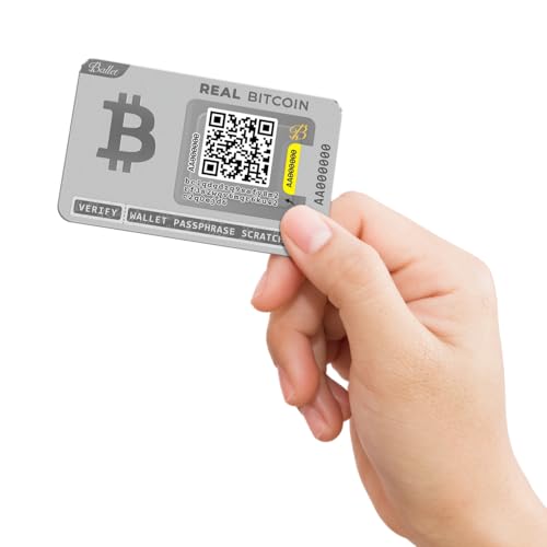 Ballet Bitcoin Hardware Wallet Card – Offline Crypto Wallet for Secure Self-Custody, No Battery, No USB, No Bluetooth (Single)