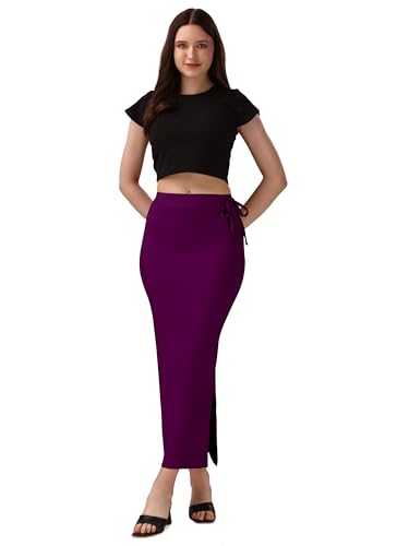 Image of Mehrang Microfiber Saree Shapewear Petticoat for Women, Cotton Blended Shape Wear Dress for Saree