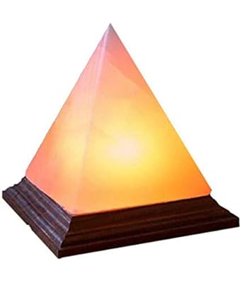 Generic Attractive Craft Store Himalayan Rock Salt Pyramid Lamp Vastu And Feng Shui- Orange(Wood, Pack of 1)