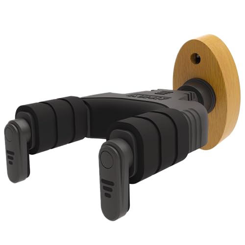 AUPHY Guitar Wall Mount Guitar Guitar Hanger with Automatic Lock and Swivel Design for Classical Guitar?Electric Guitar?Acoustic Guitar and Bass etc