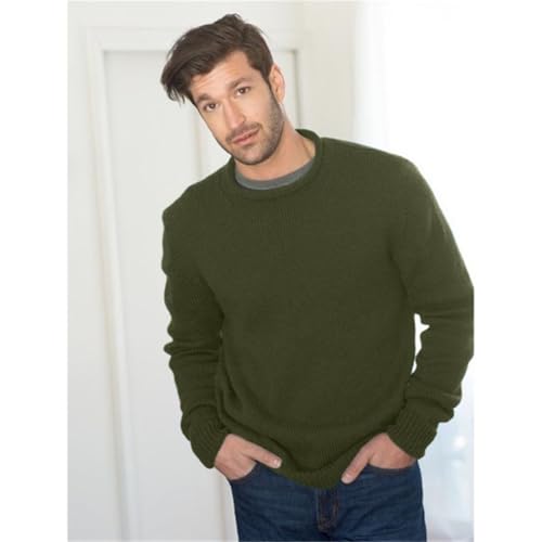 Men Dress Crewneck Sweater, Business Casual Men's Sweaters, Men's Casual Loose Knit Pullover Sweaters3