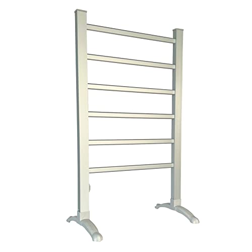 Oypla Portable Aluminium Electric Towel Rail Warmer with 6 Heated Bars