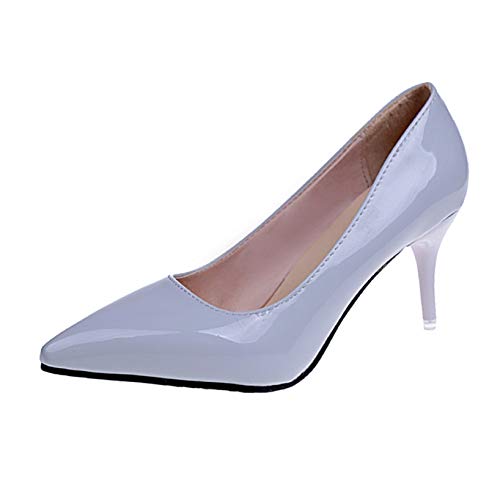 Zapatos de tacón Alto con Punta Estrecha para Mujer Zapatos de Vestir Finos con tacón de Gatito Zapatos de Primavera y otoño Elegantes Tacones de Aguja para Oficina Cover