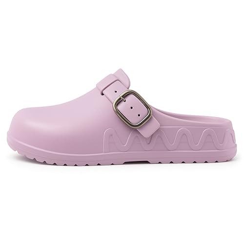 Image of ORTHO JOY Orthopedic Arch Support Clogs for Women - Comfort Slip-On Toe Post Slides with Adjustable Strap & Cushion Sole