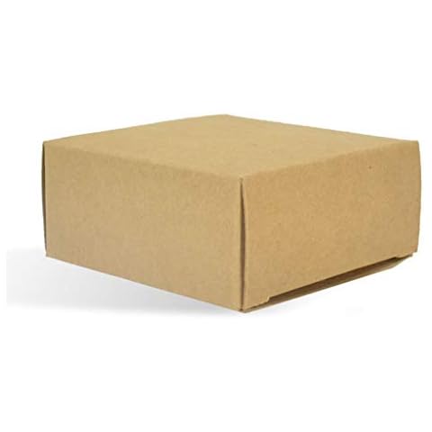 50 CYP Kraft Square with No Round Window Soap Box - Homemade Soap Packaging - Soap Making Supplies - 100% Recycled Materials - Made in USA! - 50 Pack Cover