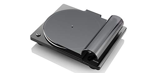 Image of Denon DP-450USB Semi-Automatic Analog Vinyl Record Player Turntable, USB Output for Recording, Speed Auto Sensor, Curved Tonearm, 33 1 /3, 45, 78 RPM (Vintage) Speeds, Superior Audio, Black
