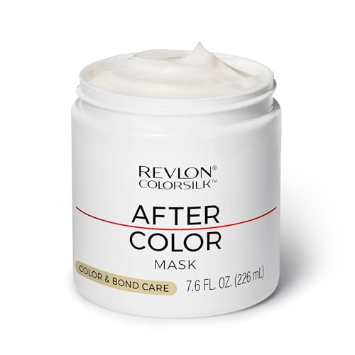 REVLON ColorSilk After Color Care Mask, Vegan Keratin Hair Treatment, Bond Repair for Damaged Hair, For All Hair Colors & Types, 7.6 fl oz