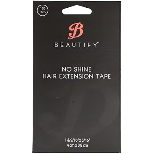 Beautify No-Shine Hair Extension Tape Tabs, Double Sided Replacement Tape for Tape in Hair Extensions Human Hair, Shine-Free Strong Hold Extension Tabs for Secure Bonding and Maintenance, 120 Pieces
