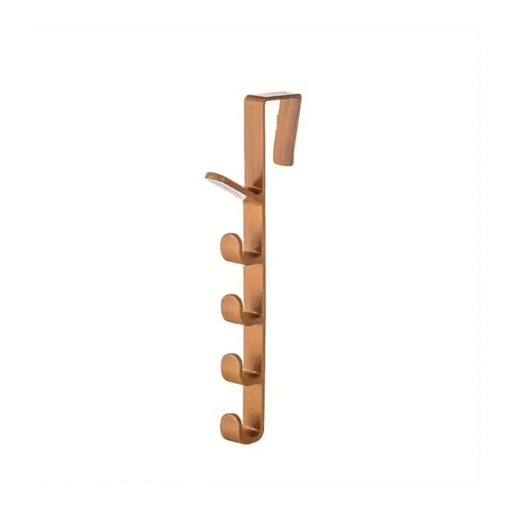 Hgniang 1Pcs Over The Door Coat Hook Hanger Behind Storage Rack for Cabinet Wardrobe Dormitory Closet Heavy Duty Organizer
