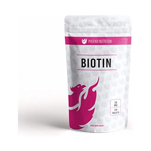 Biotin 100mg x 120 Tablets (10,000mcg) Vitamin B7 - Hair & Nails Phoenix Nutrition P046 Cover