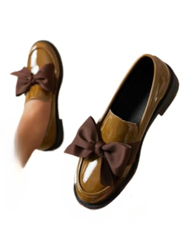 Women's Fashionable Bowknot Design Loafers Casual Comfortable Shoes for Daily Wear Lightweight Breathable Casual Shoes for Women Girls