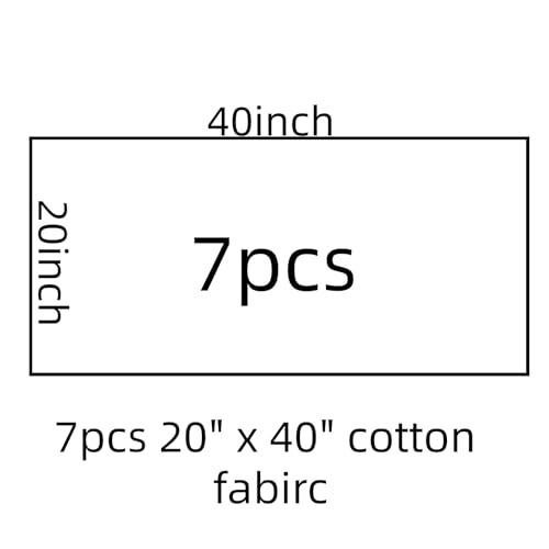 Image of Cotton Fabric DIY Making Supplies Quilting Patchwork Fabric Fat Quarter Bundles DIY for Quilting Cotton Patchwork Cushions (Peony, 20 inch x 40 inch)
