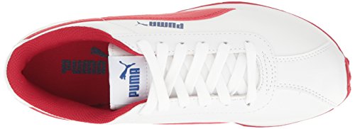 Image of PUMA Unisex-Child Turin II Slip on Sneaker, White-Barbados, 4.5 M US Big Kid