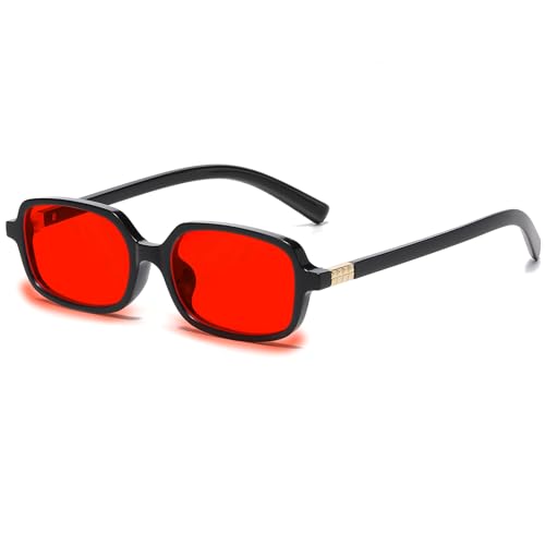 Image of Breaksun Retro Rectangle Glasses for Women Men Small Square Blue Light Blocking Glasses Vintage Eyeglasses