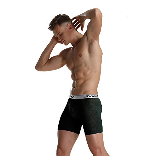 Ouruikia Men's Underwear Sports Boxer Briefs Quick Dry Athletic Performance Boxer Briefs Workouts Underwear2