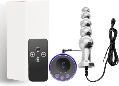 Enchufe eléctrico anal de acero con electroestimulación 1