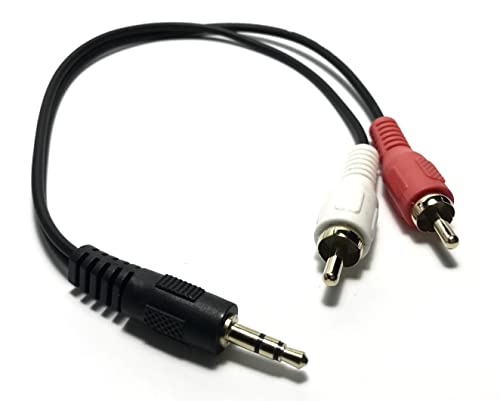 Access �����b�L �X�e���I�s���i�I�X�j-�X�e���I�~�j�i�I�X�j�ϊ��P�[�u�� 20cm RCA×2-��3.5mm M27-O2
