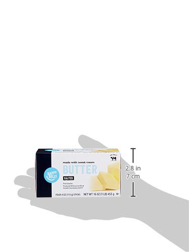 Amazon Brand - Happy Belly Salted Butter Sticks, 16 oz. (4 Four Oz. Sticks)