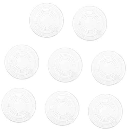 Levemolo ギターエフェクトペダル用フットスイッチ保護キャップ 透明abs素材 軽量 持ち運び便利 エフェクト操作性向上 エフェクターボタンアクセサリー 8個セット